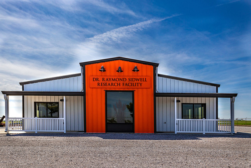 The front view of the Sidewell Research Facility.